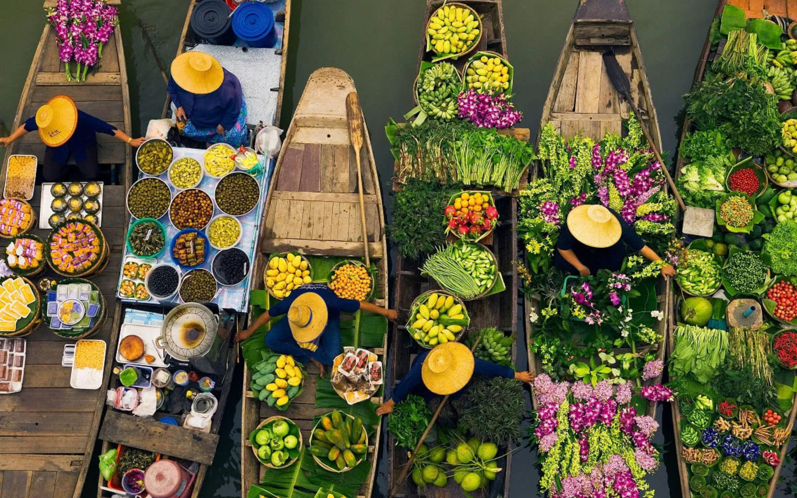 Chợ nổi Damnoen Saduak Thái Lan